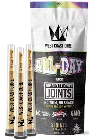 Photograph of product: All Day Pack - Variety CUREjoint Prerolls 3PK