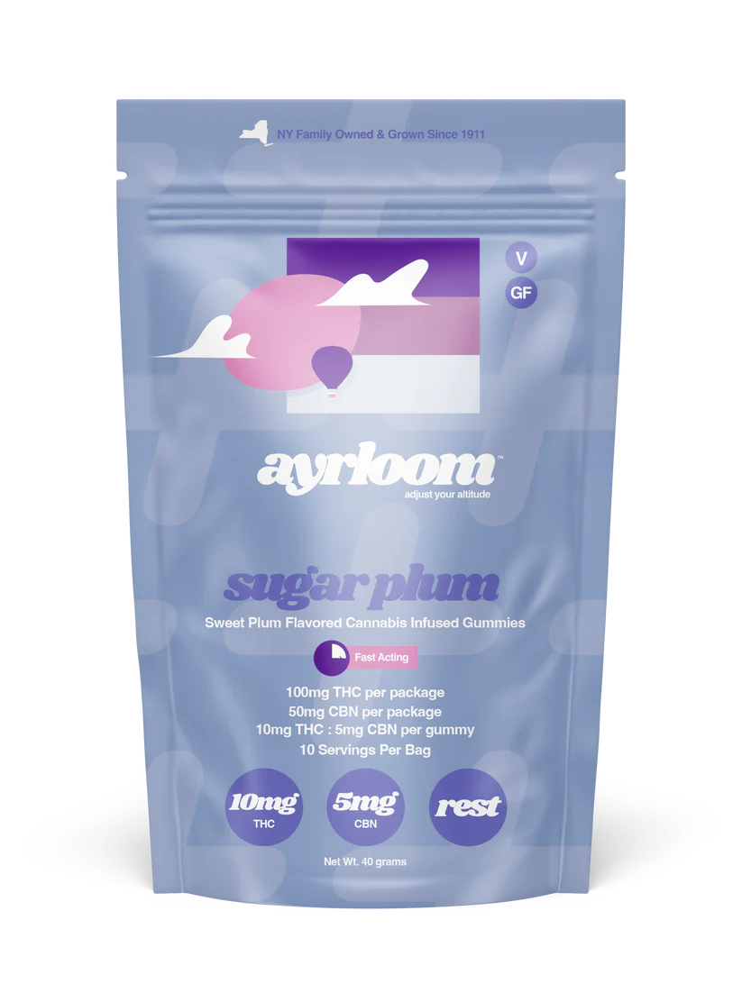 Photograph of product: Ayrloom - Sugar Plum 2:1 - 10pk 100mg Gummies