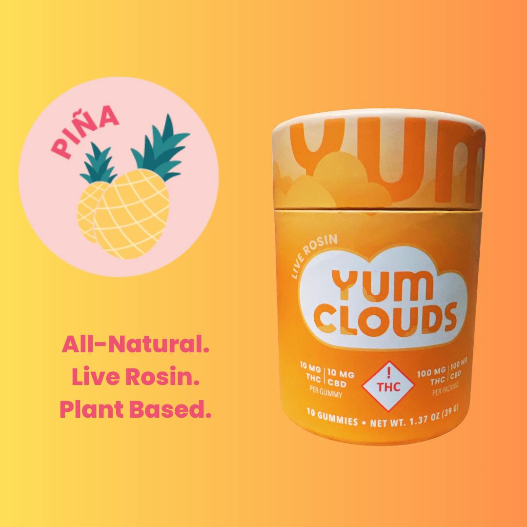 Photograph of product: Yum Clouds Gummies - Pia - 100 mg