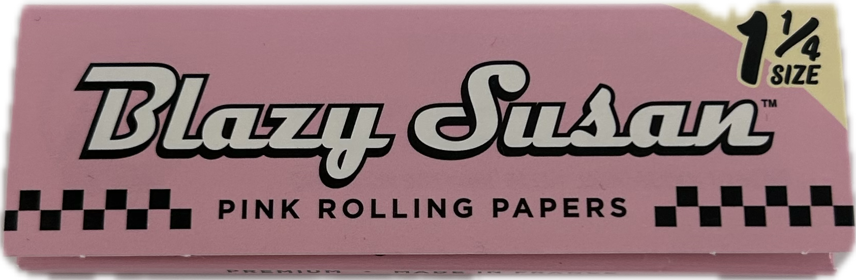 Photograph of product: Blazy Susan Pink Rolling Papers 1 1/4"