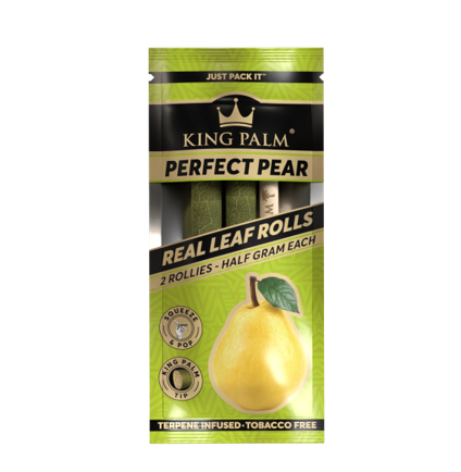 Photograph of product: King Palm - Perfect Pear - Terpene Wrap - 2 Pack
