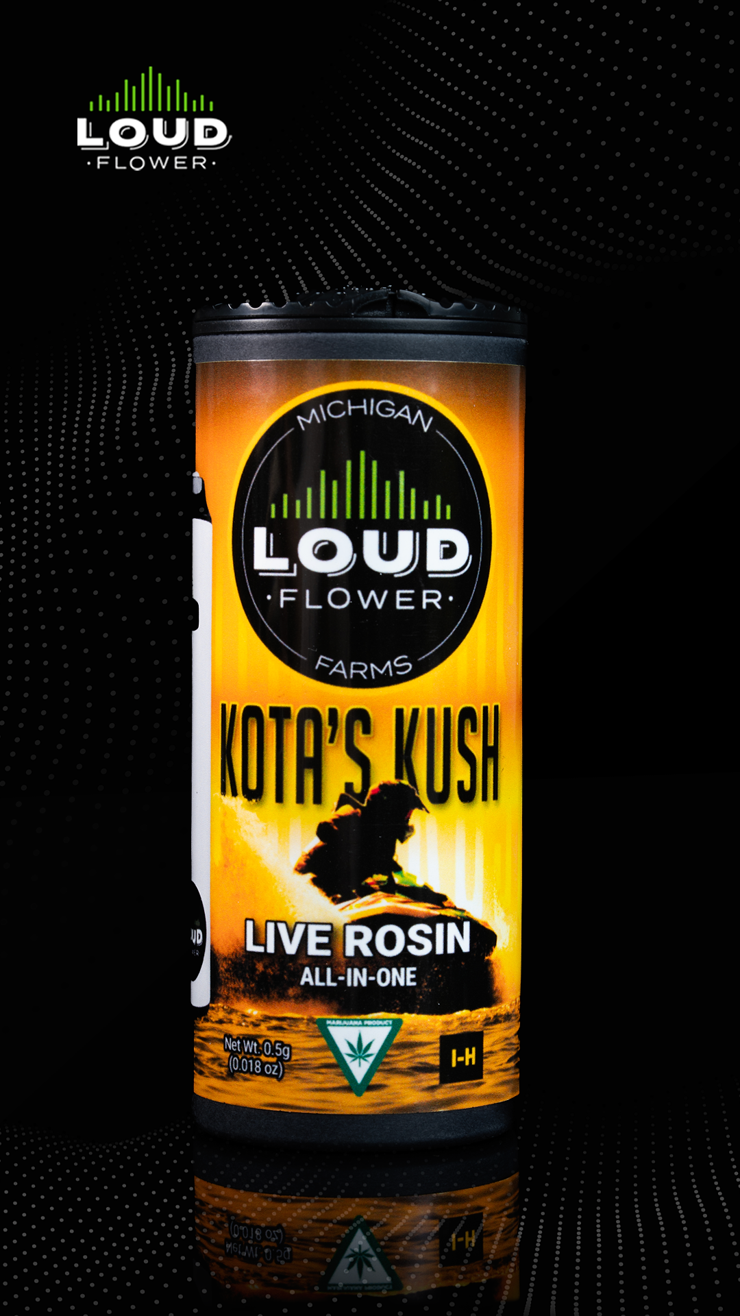 Photograph of product: MI Loud .5g au chocolat Rosin Disposable | Kota's Kush