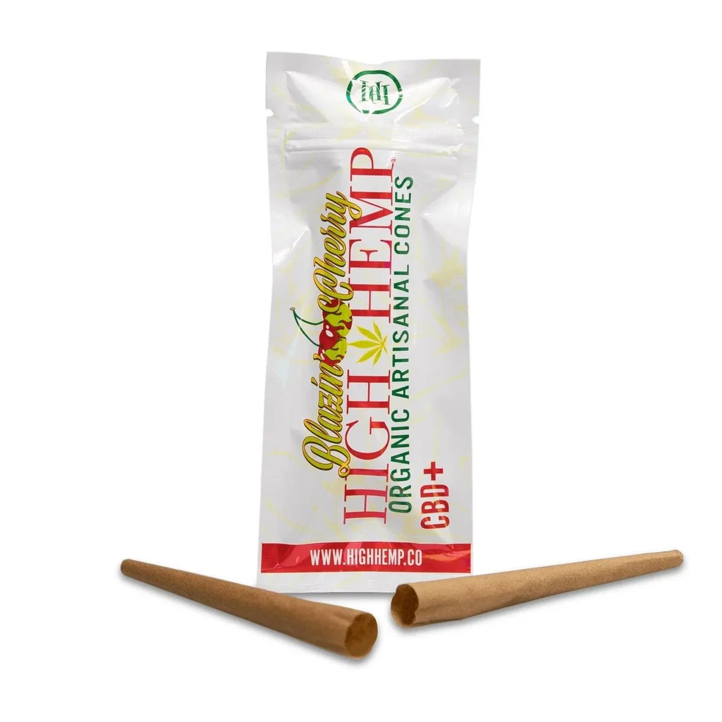 Photograph of product: High Hemp Cones | Blazing Cherry Cones | 2 pack