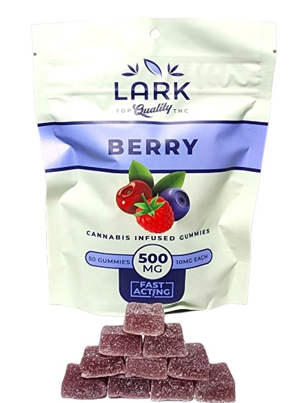 Photograph of product: 10mg Gummies: Lark Berry Fast Acting (50 pack) - HSE