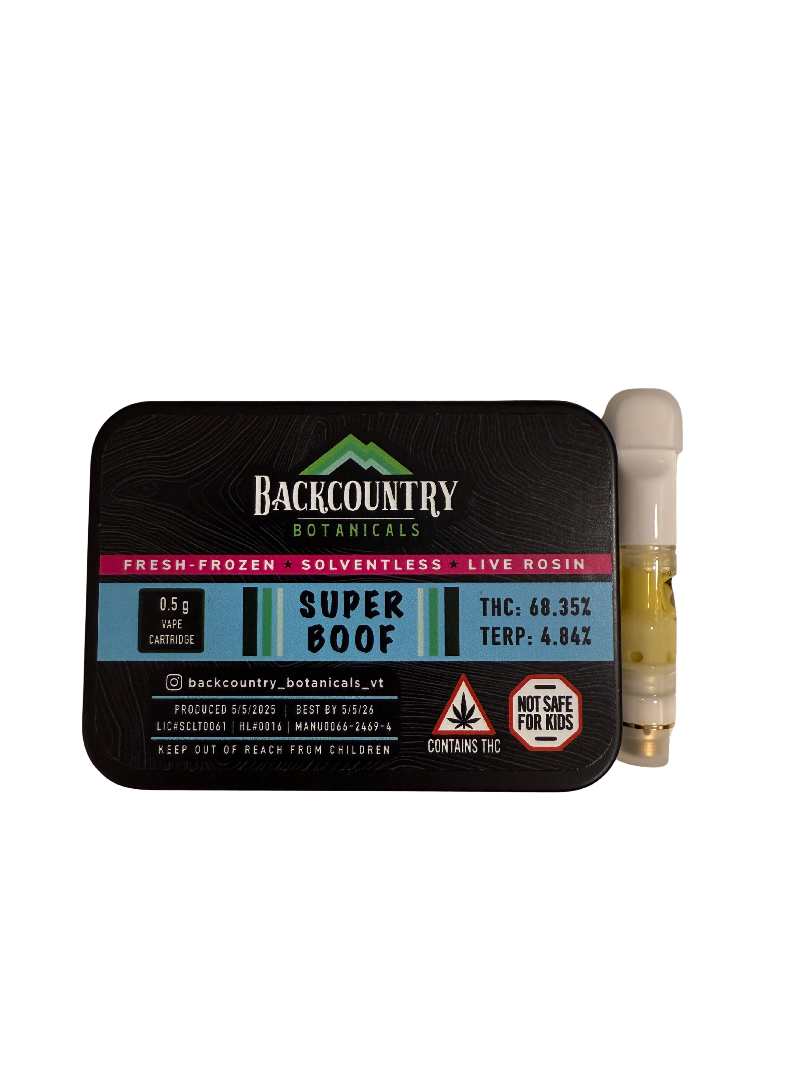 Photograph of product: Super Boof | Rosin Vape Cartridge