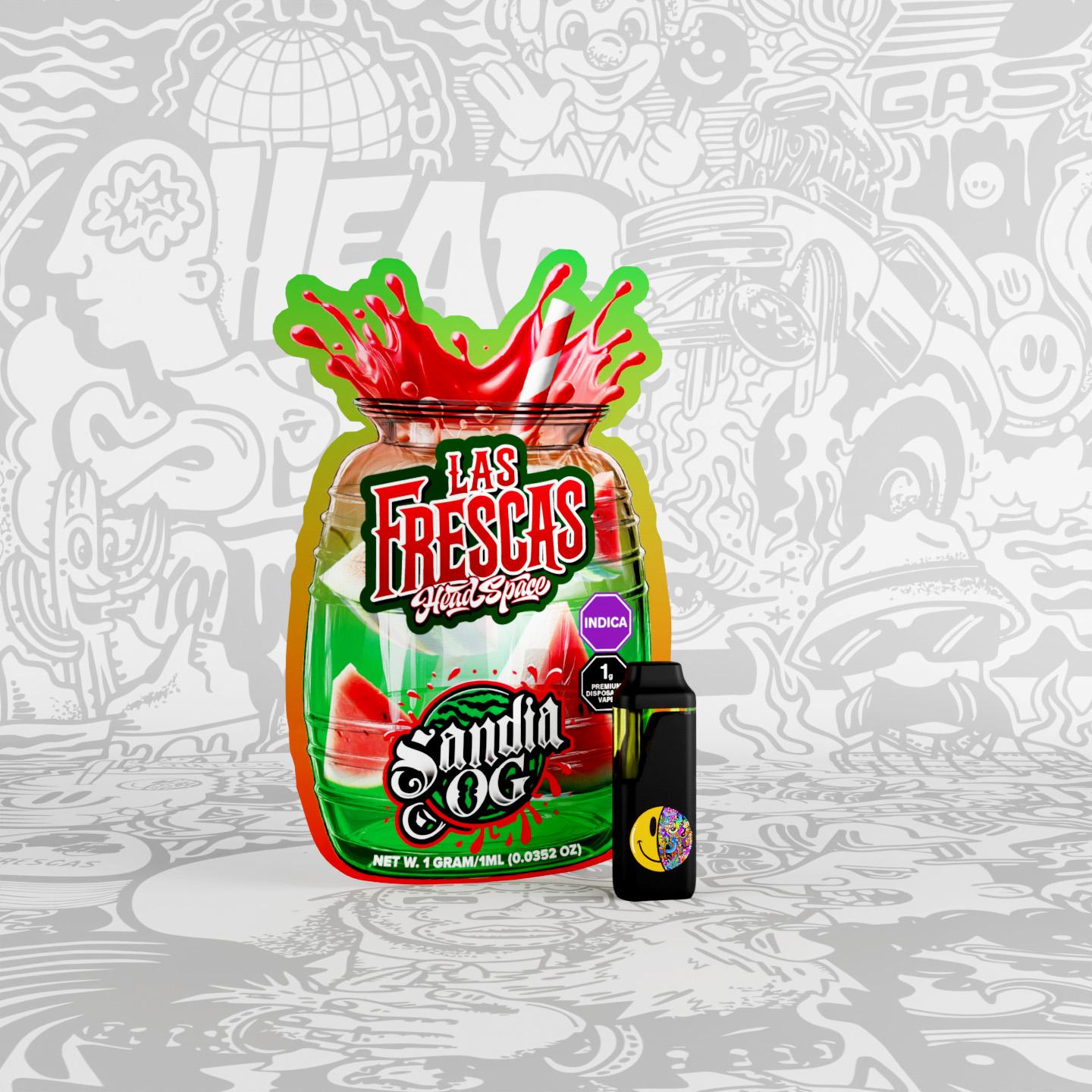 Photograph of product: Head Space Las Frescas Disposable- Sandia OG (Oui'd)