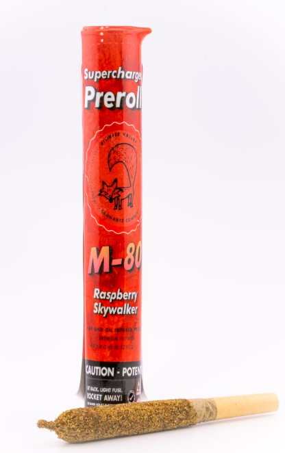 Photograph of product: PVX Raspberry SWOG | Infused Pre-Roll | 1g