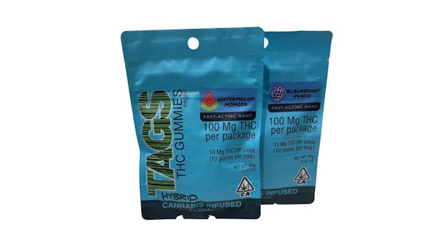 Photograph of product: Tags Gummies - Watermelon Mimosa