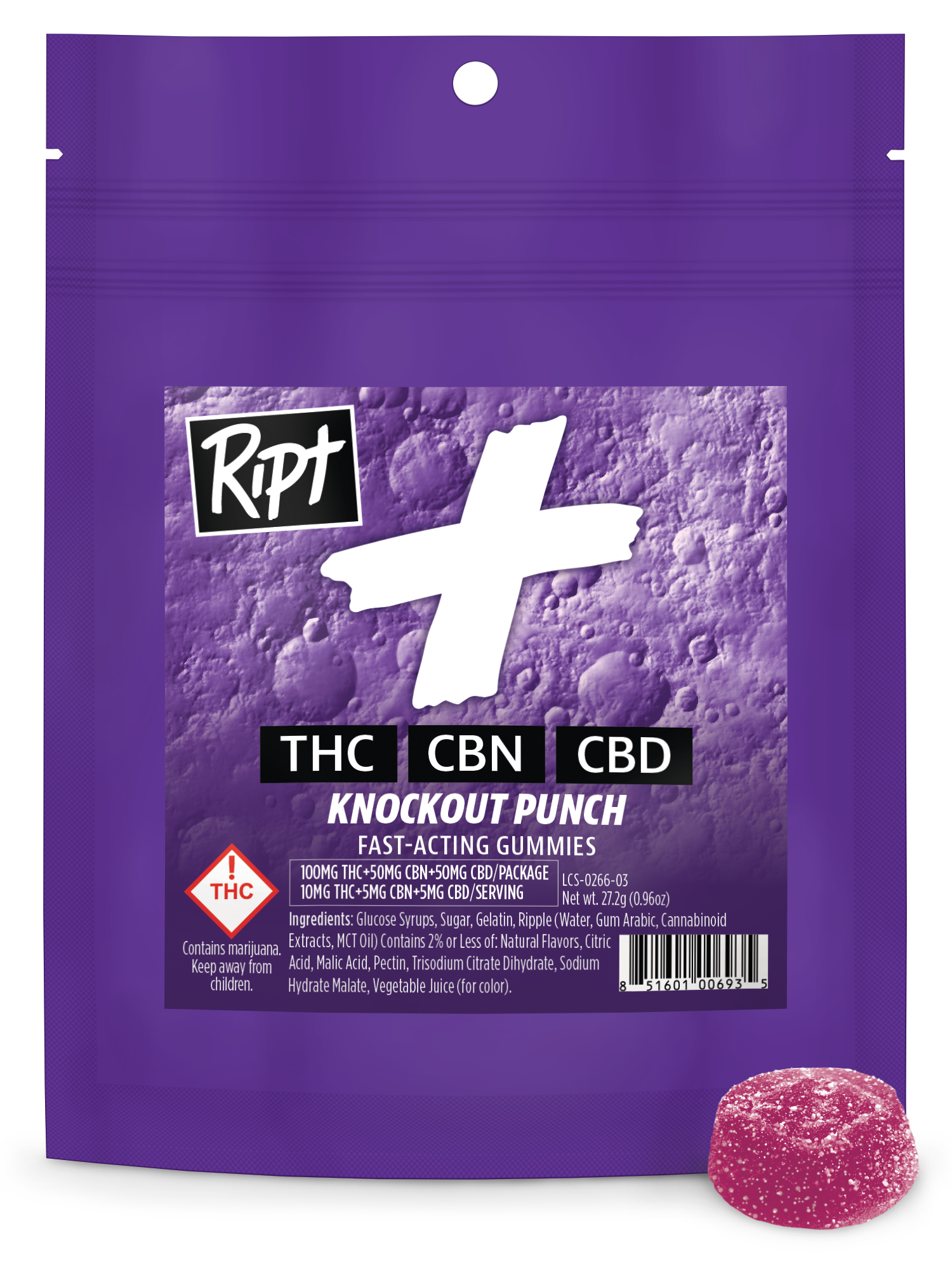 Photograph of product: Ript | Sleep | Knockout Punch | 2:1:1