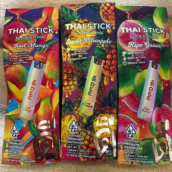 Photograph of product: G. Thai Stick by Dee Thai 1g Terp Sauce TH-oui Disposable - Ripe Guava - 
