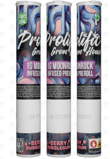 Photograph of product: Prolific - Berry Bubblegum - - Moon Rock Infused Preroll
