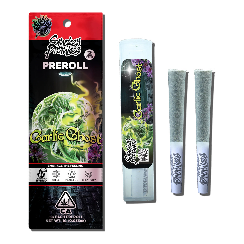 Photograph of product: GARLIC GHOST | PREROLL 2PK | 0.5G