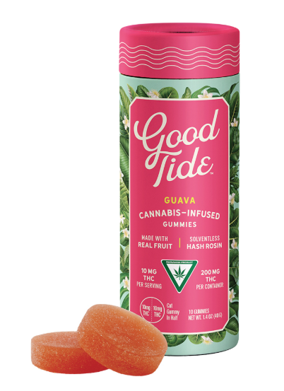 Photograph of product: Good Tide Gummies 100mg/10pk- Guava