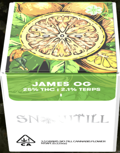 Photograph of product: SnowTill | James OG premium indoor flower 3.5g | 25% TH-oui