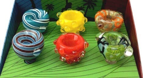 Photograph of product: 3 Monkey Glass Bowl Assorted $15 ND