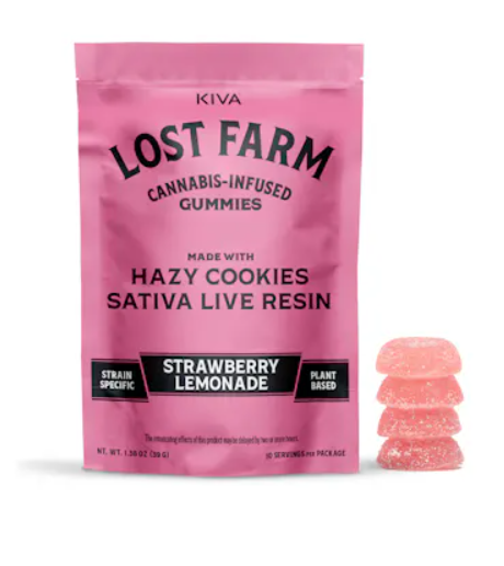 Photograph of product: Lost Farm Strawberry Lemonade (10pk) 100MG