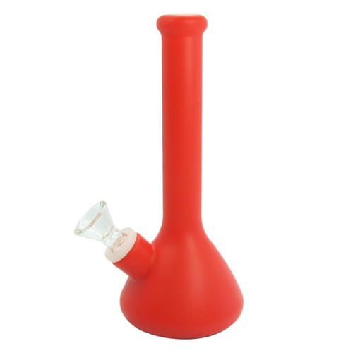 Photograph of product: 7" Silicone Thin Neck Water Pipe (Assorted Colors)