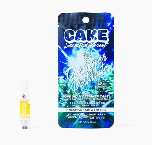 Photograph of product: Cake Pineapple Tartz Hybrid Cartridge 1g