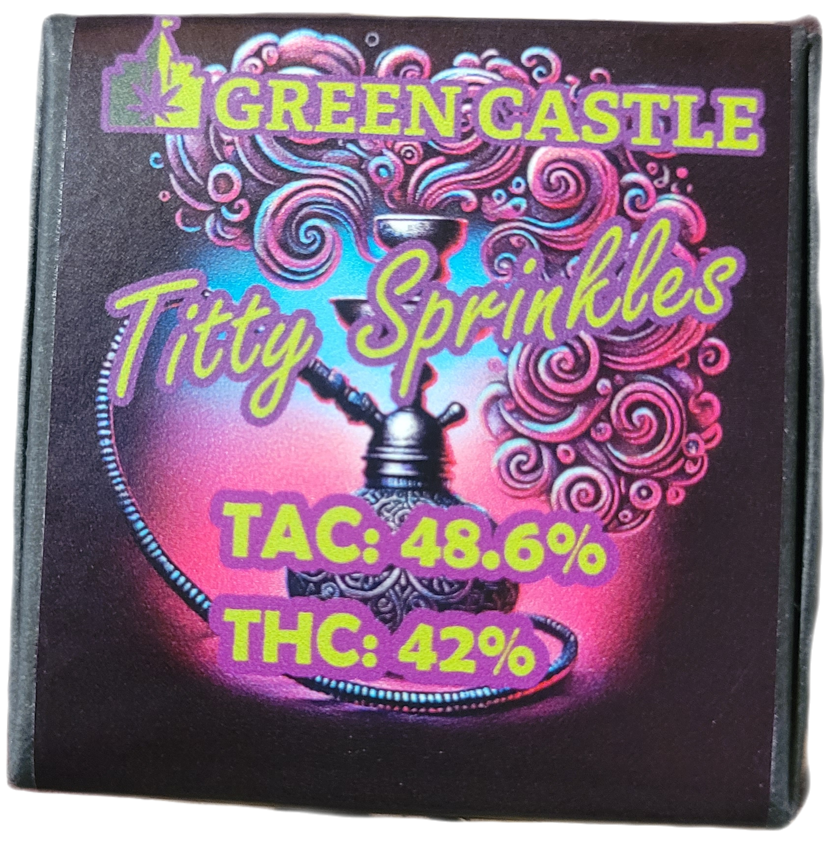 Photograph of Product: Titty Sprinkles Brick Hash | Green Castle