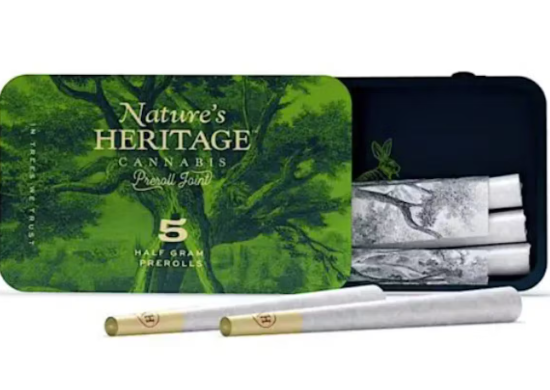 Photograph of product: Nature's Heritage - Pre Roll 5 PK - RS11