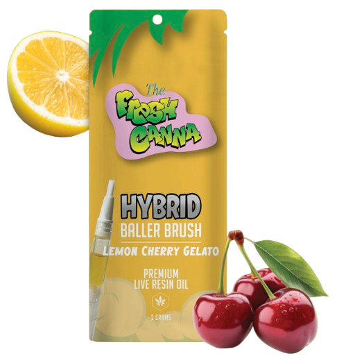 Photograph of product: Lemon Cherry Gelato Live Resin Baller Brush