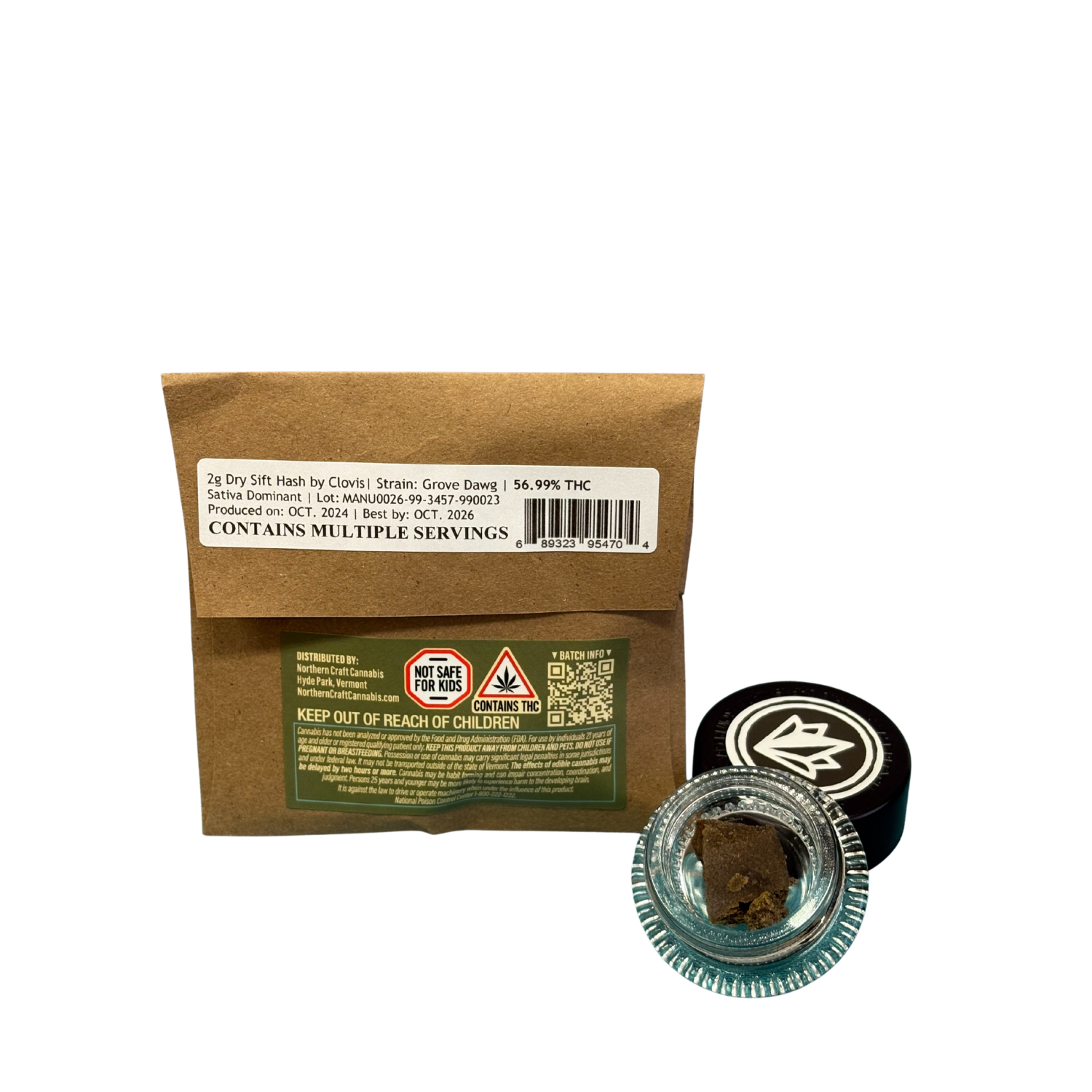 Photograph of product: Dry Sift au chocolat - 2g | Clovis I Grove Dawg