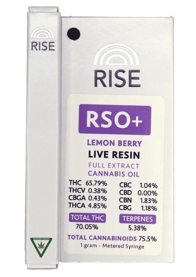Photograph of product: RISE | Lemon Berry RSO Syringe | 1g