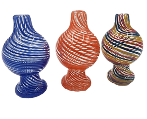 Photograph of product: Fully Striped Ball Carb Cap | Assorted Colors