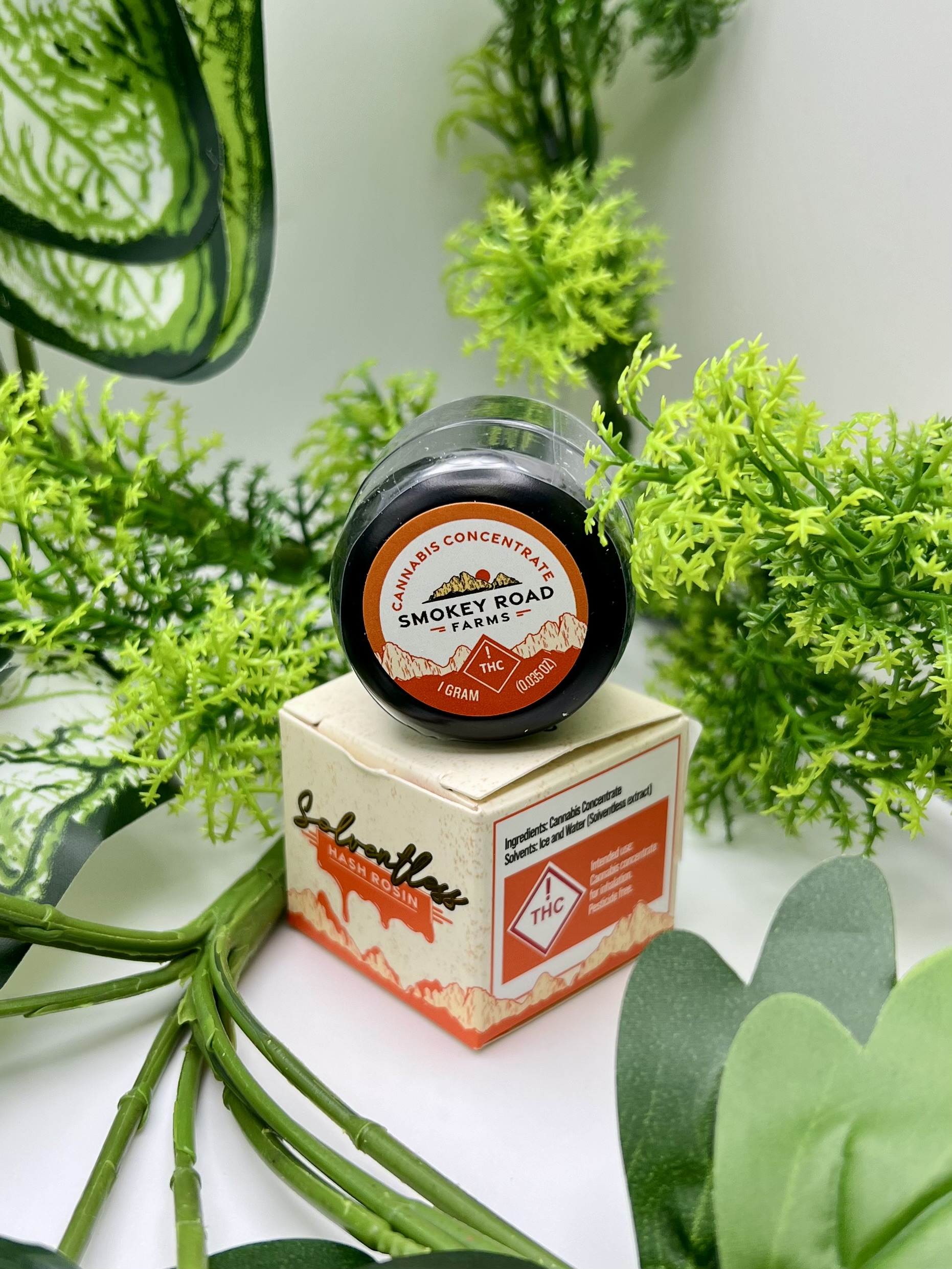 Photograph of product: Smokey Road - Rosin - Cherry Papaya - 1g