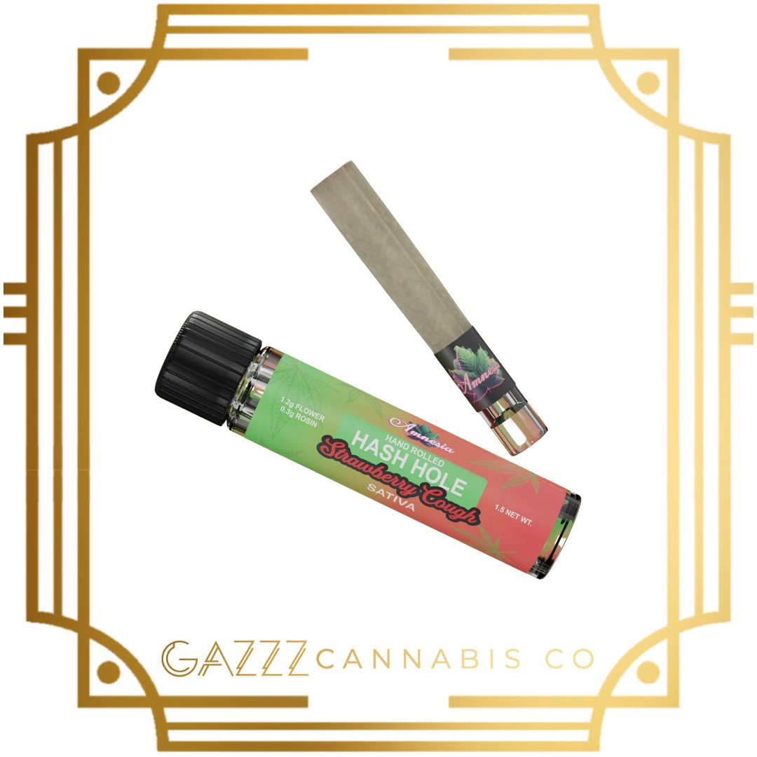 Photograph of product: Amnesia | au chocolat Hole - Strawberry Cough