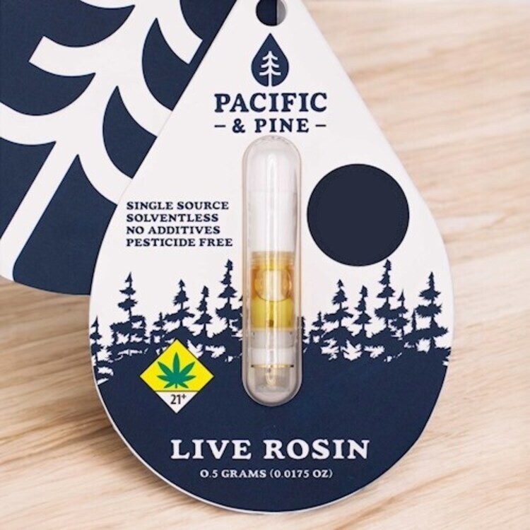 Photograph of product: Black Gushers Live Rosin Cartridge | .5g