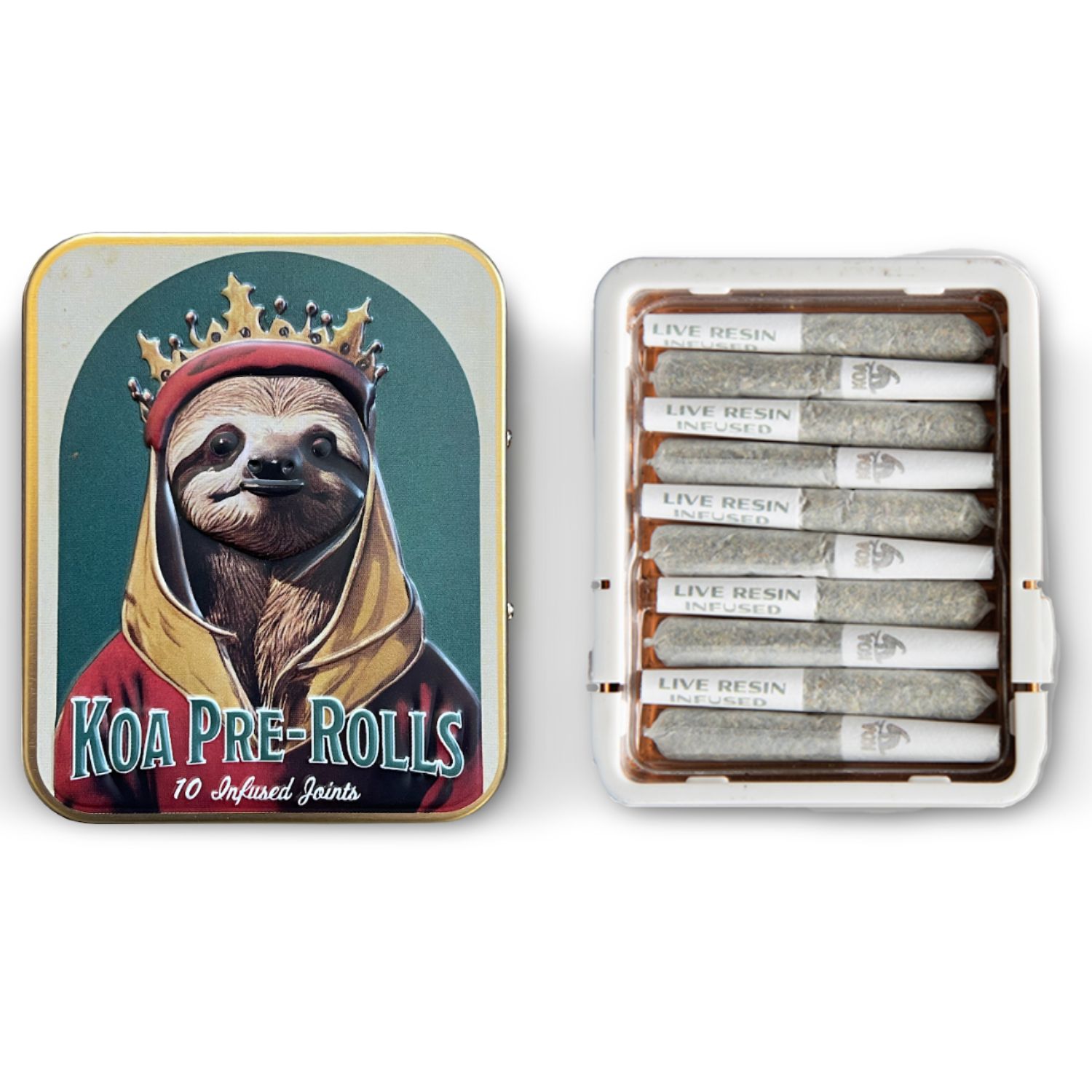 Photograph of product: Queen of the South Live Resin Infused Pre Roll | 10 Pack