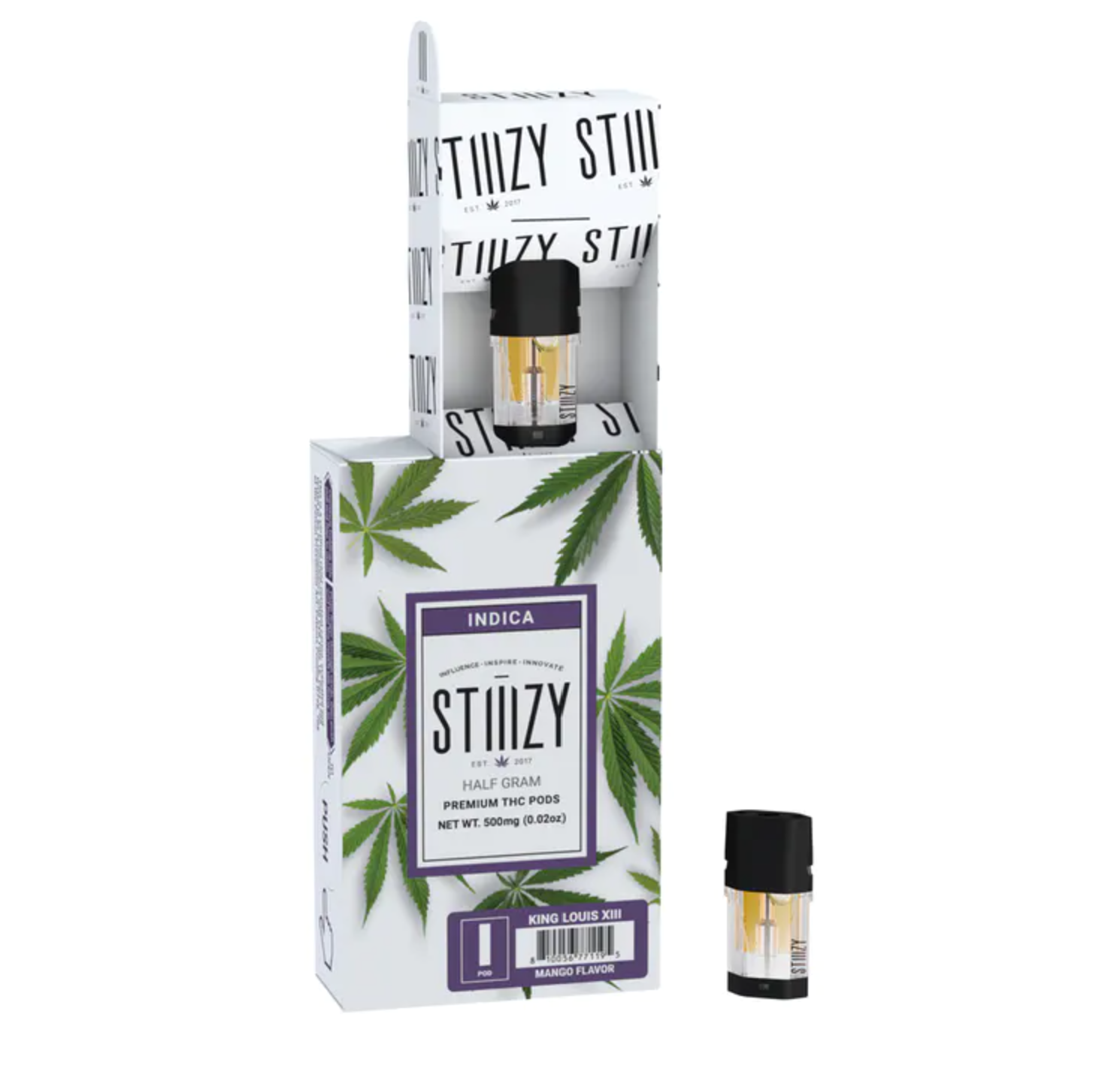 Photograph of product: STIIIZY: KING LOUIS XIII POD Oui'd 0.5G
