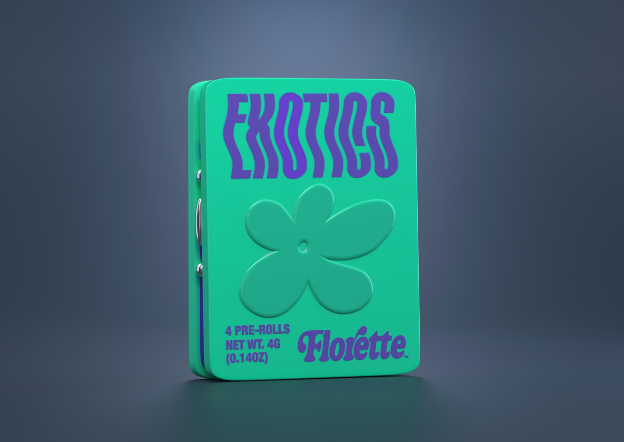 Photograph of product: Brain Strain | Exotics Pre-Rolls | 4pk | 4g