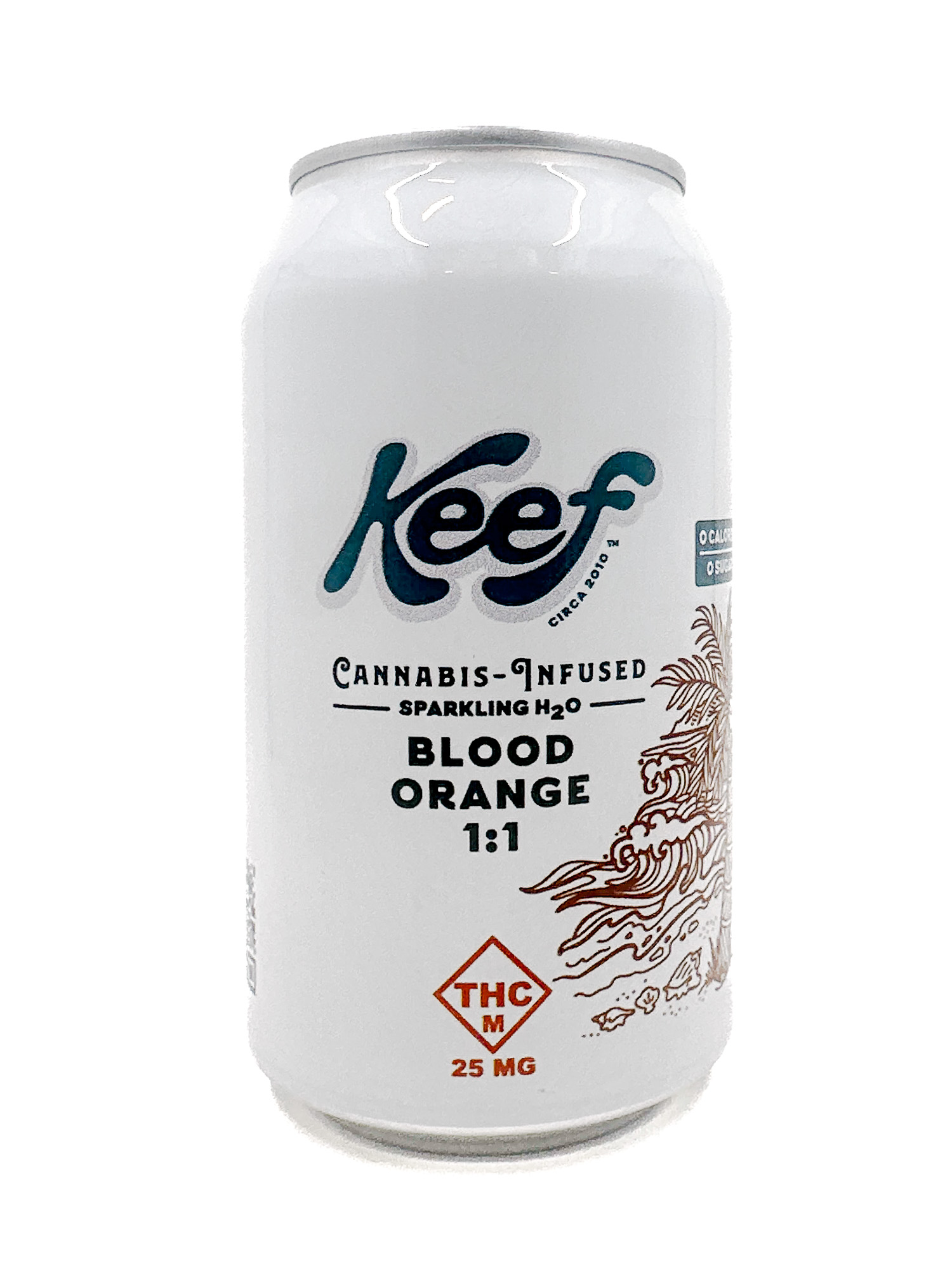 Photograph of product: Blood Orange | 1:1 THC:CBD | Sparkling Water 25mg