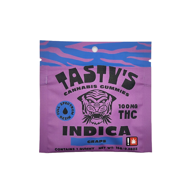Photograph of product: Tasty's- Grape Single Gummie (I)