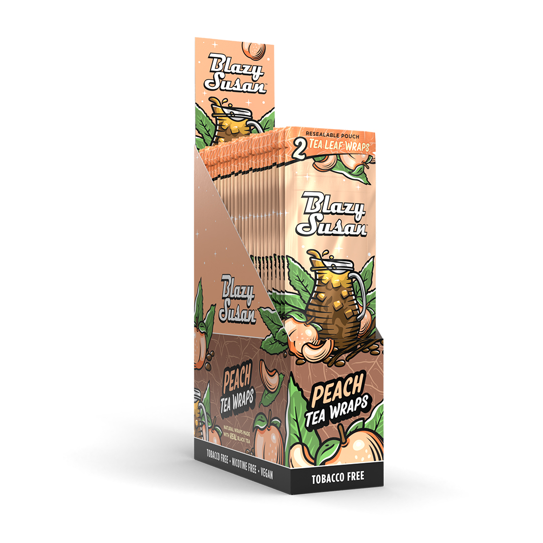 Photograph of product: Blazy Susan | Tea Leaf Wraps I Peach 2pk
