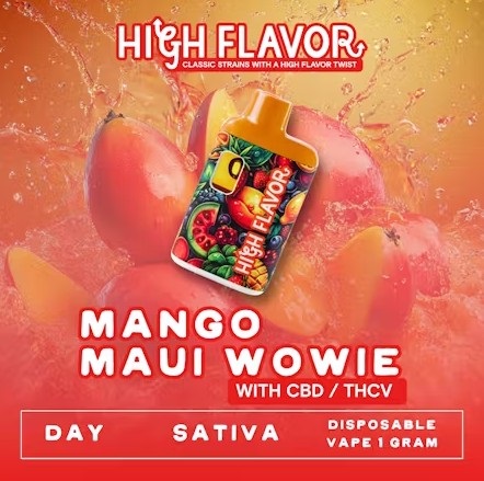 Photograph of product: Mango Maui Wowie Disposable Vape 1g (TAX INCLUDED)