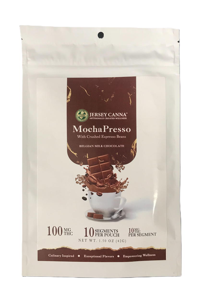 Photograph of product: Jersey Canna | Cherry Cheesecake Milk Chocolate  21 pack 100 mg