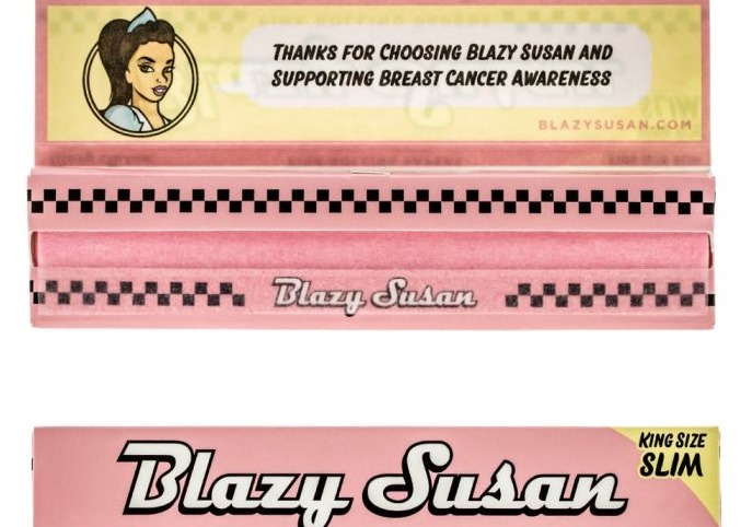 Photograph of product: Blazy Susan - Rolling Papers - Pink - King Size Slim