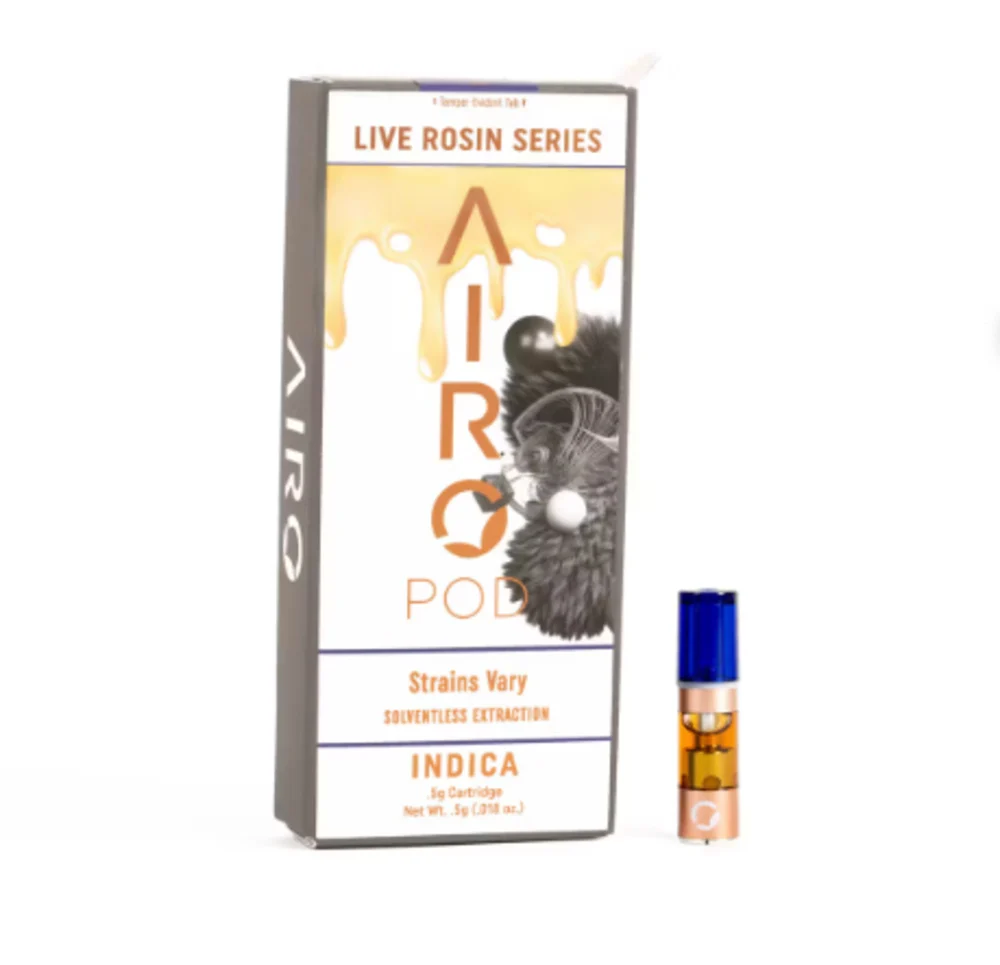 Photograph of product: Airo: Live Rosin Vape | Silver Mist | Pod | 0.5g