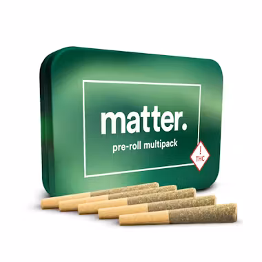 Photograph of product: MATTER | PRE-ROLL JOINT | GARLICANE | 5PK 1.75