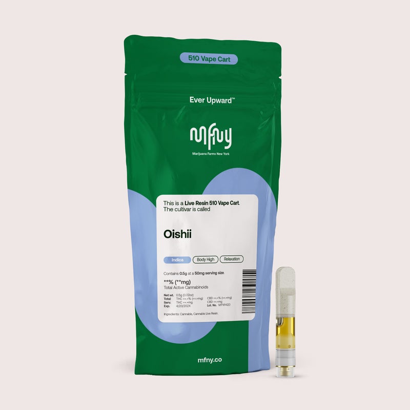 Photograph of product: Oishii Live Resin 510 Cart | .5g