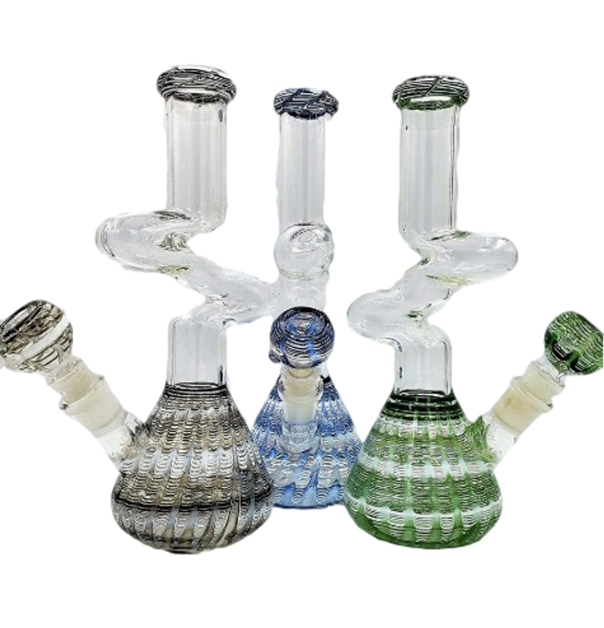 Photograph of product: 10" Glass Curved Zong Bong | Assorted Colors!