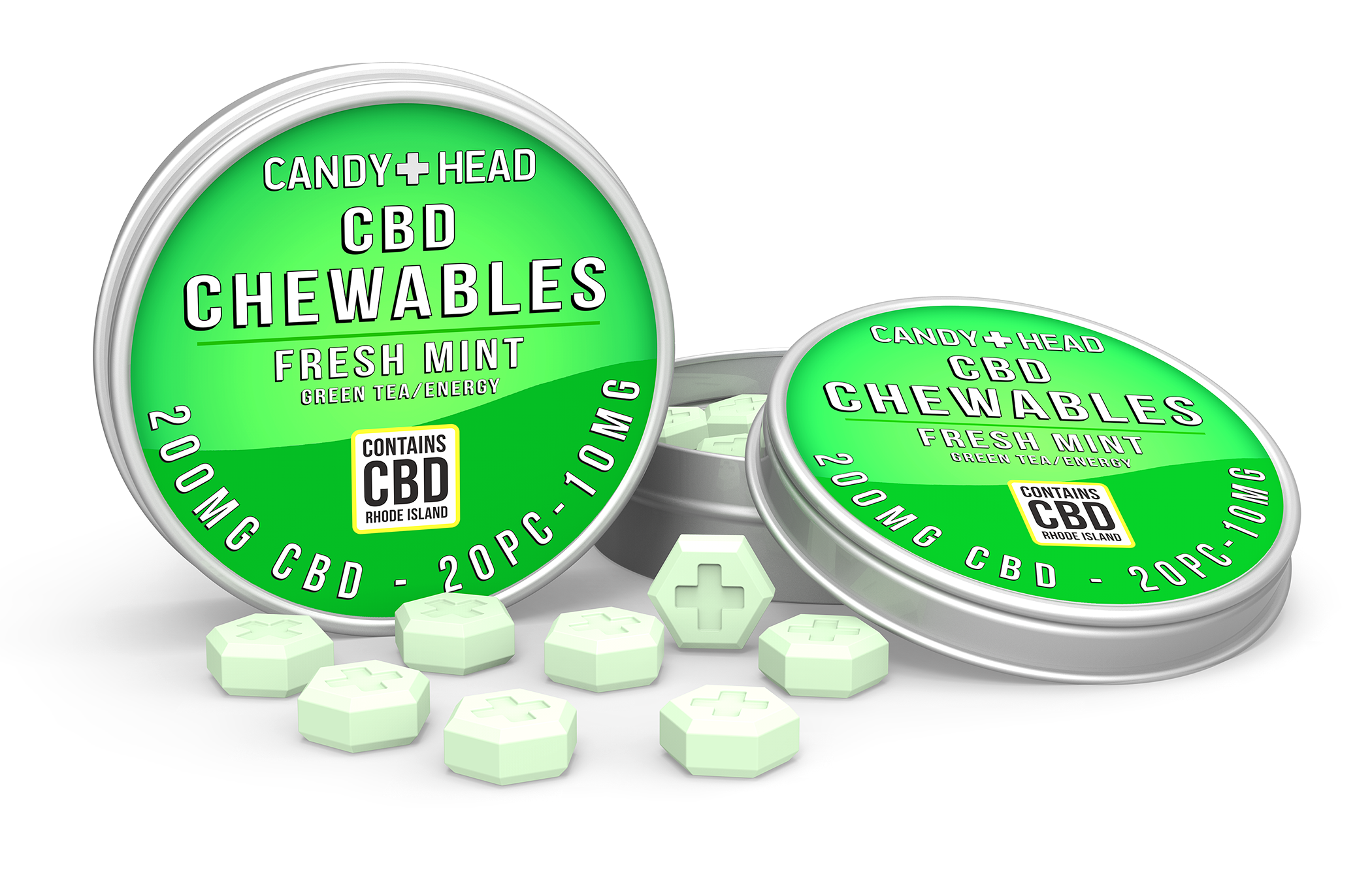 Photograph of product: Energy Mint CBD - 20pk Tablets