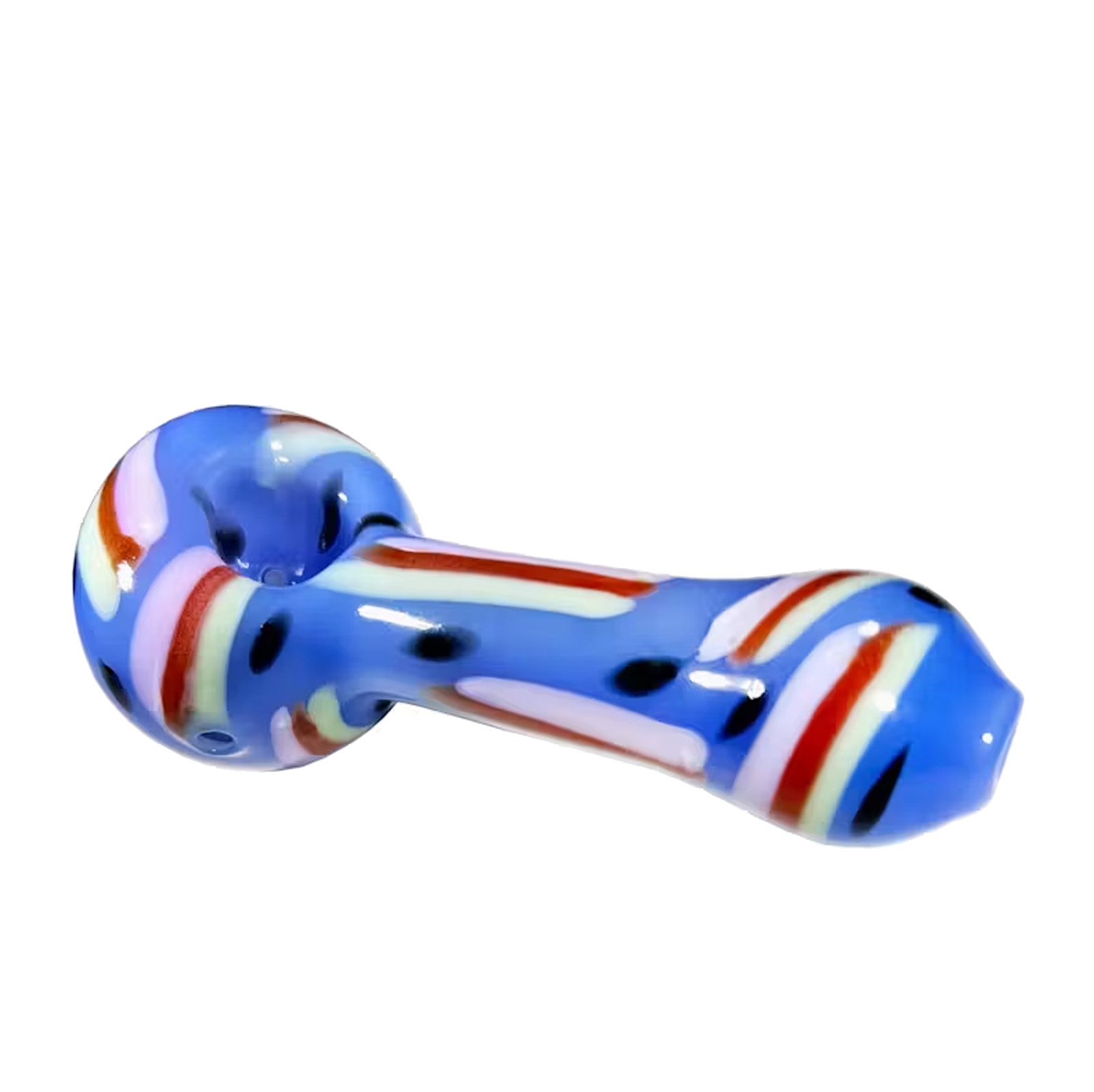 Photograph of product: 4" Hand Pipe Spoon with Slime Head and Heavy Twisting Art