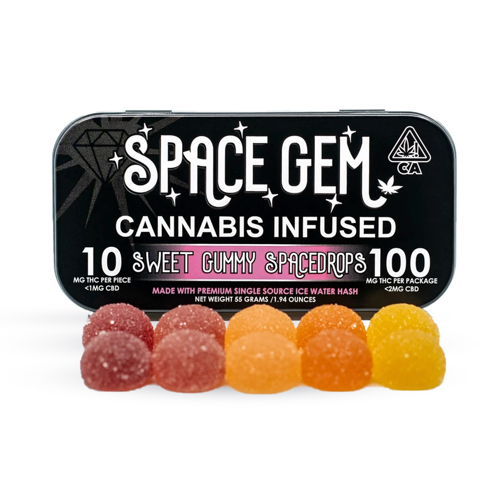 Photograph of product: Sweet Gummy Spacedrops 10-pack