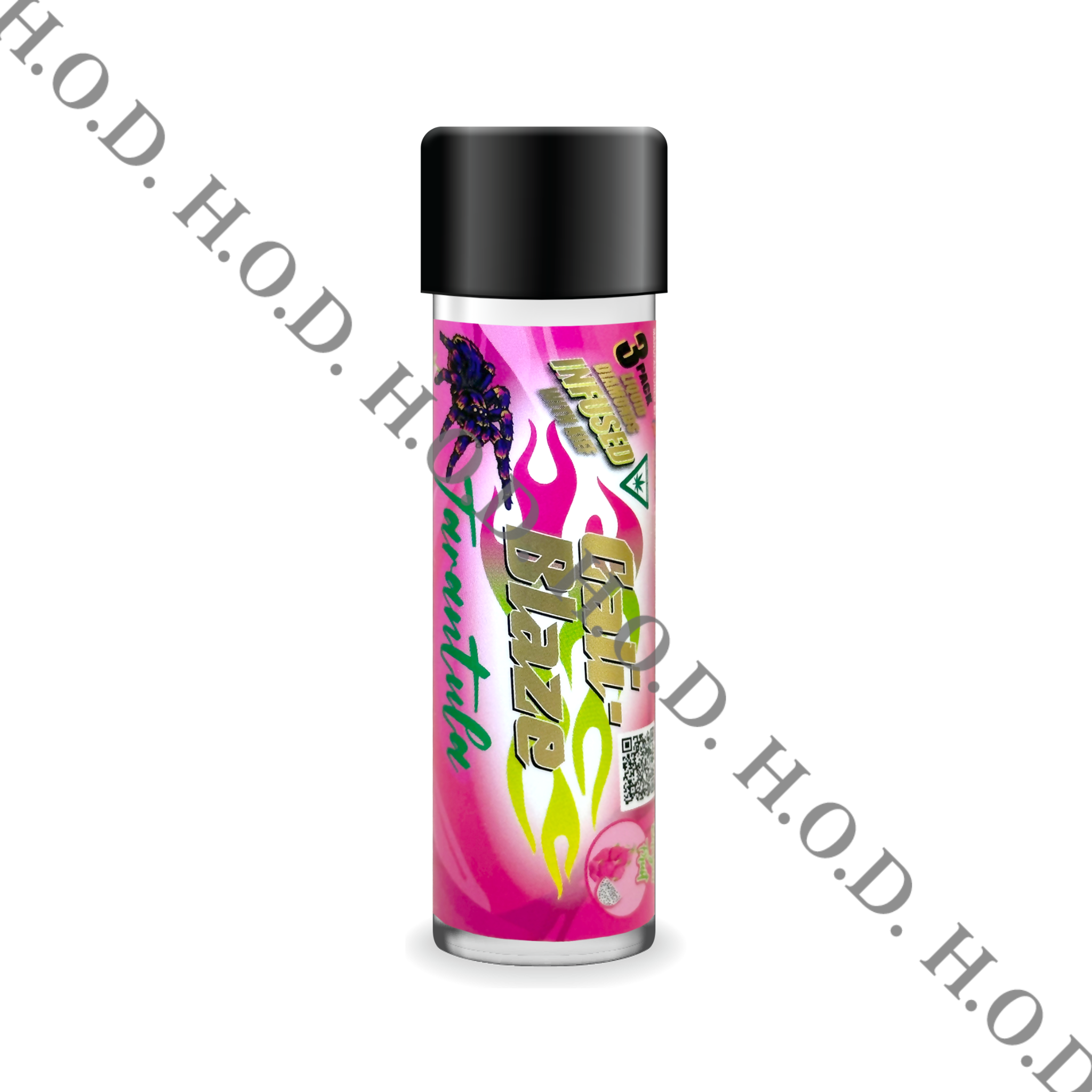 Photograph of product: Cali-Blaze Dragon Fruit Tarantula Infused Pre-Roll 1g 3 Pack