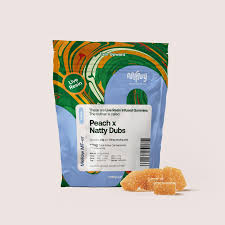 Photograph of product: MFNY | PEACH X NATTY DUBS | 100 MG GUMMIES