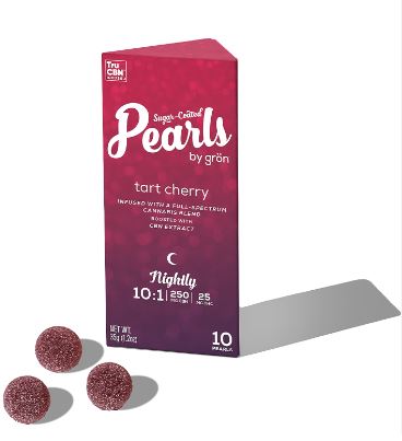 Photograph of product: Gummies | Tart Cherry | 10:1 | CBN:TH-oui | 10 x 2.5mg